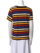 Veronica Beard Striped Scoop Neck T-Shirt