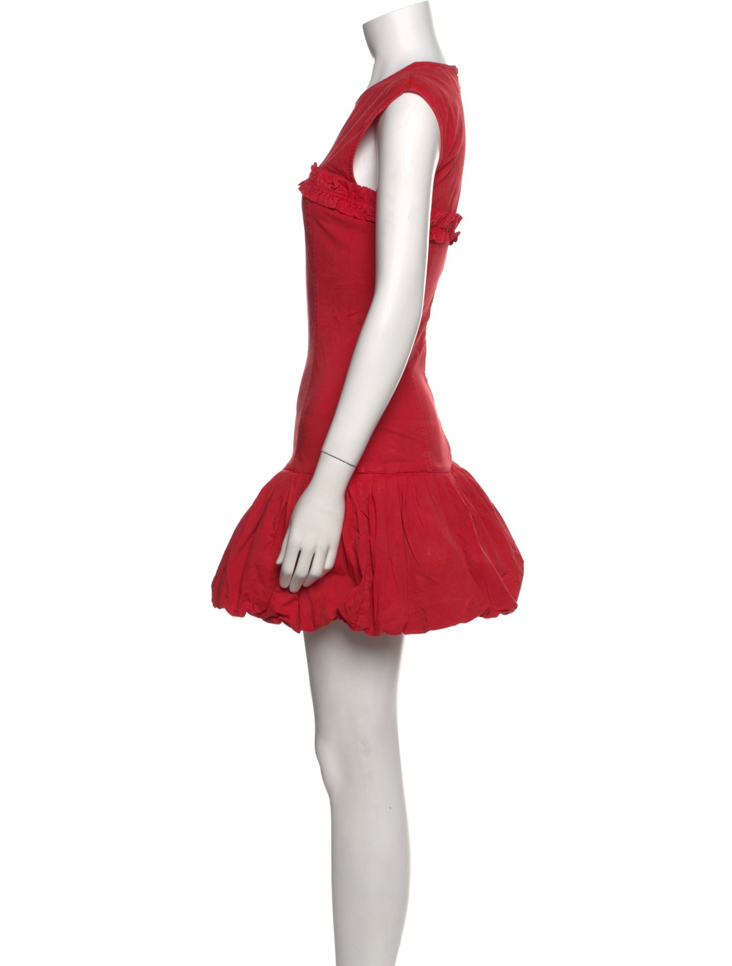 Ganni Crew Neck Mini Dress