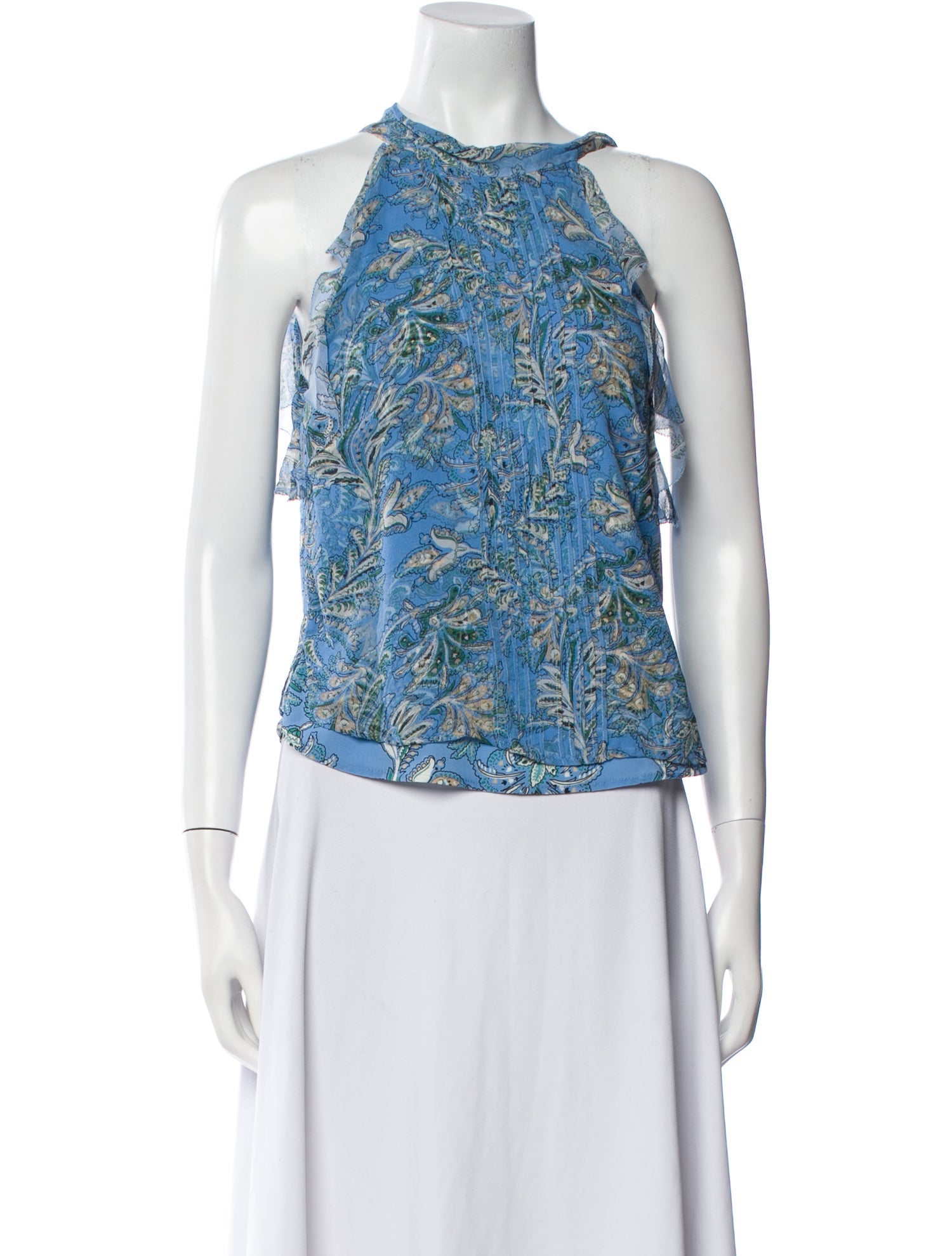 Veronica Beard Silk Paisley Print Blouse