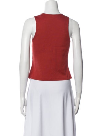 Veronica Beard Supima Cotton V-Neck Crop Top