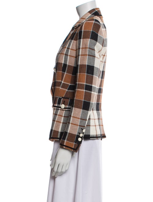Veronica Beard Plaid Print Blazer