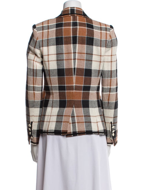 Veronica Beard Plaid Print Blazer