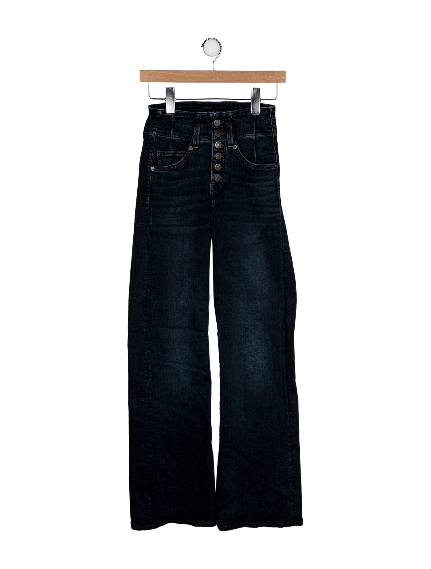 Veronica Beard High-Rise Wide Leg Jeans