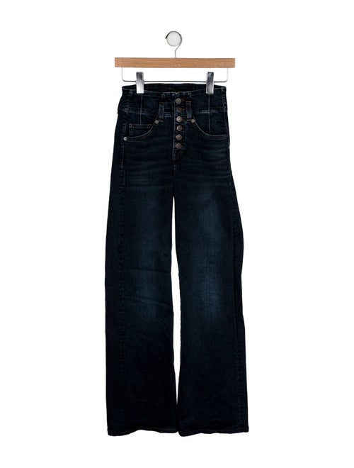 Veronica Beard High-Rise Wide Leg Jeans