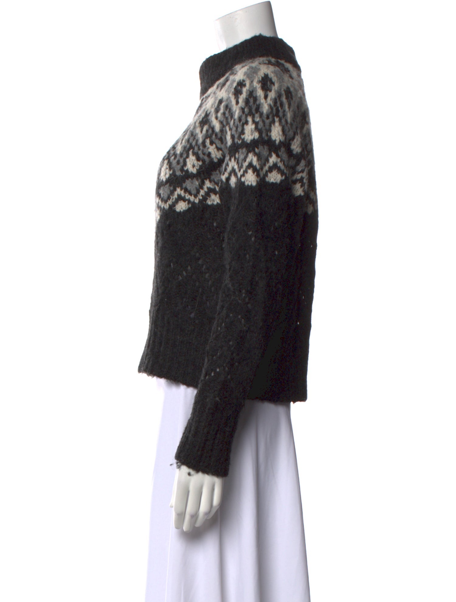 Veronica Beard Printed Turtleneck Sweater