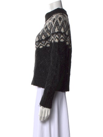 Veronica Beard Printed Turtleneck Sweater