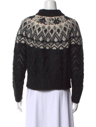 Veronica Beard Printed Turtleneck Sweater