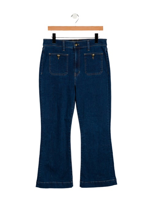 Veronica Beard High-Rise Wide Leg Jeans