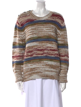 Veronica Beard Striped Scoop Neck Sweater