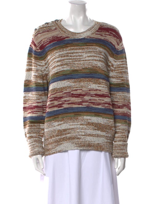Veronica Beard Striped Scoop Neck Sweater