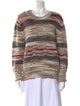 Veronica Beard Striped Scoop Neck Sweater