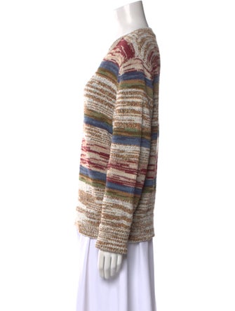 Veronica Beard Striped Scoop Neck Sweater