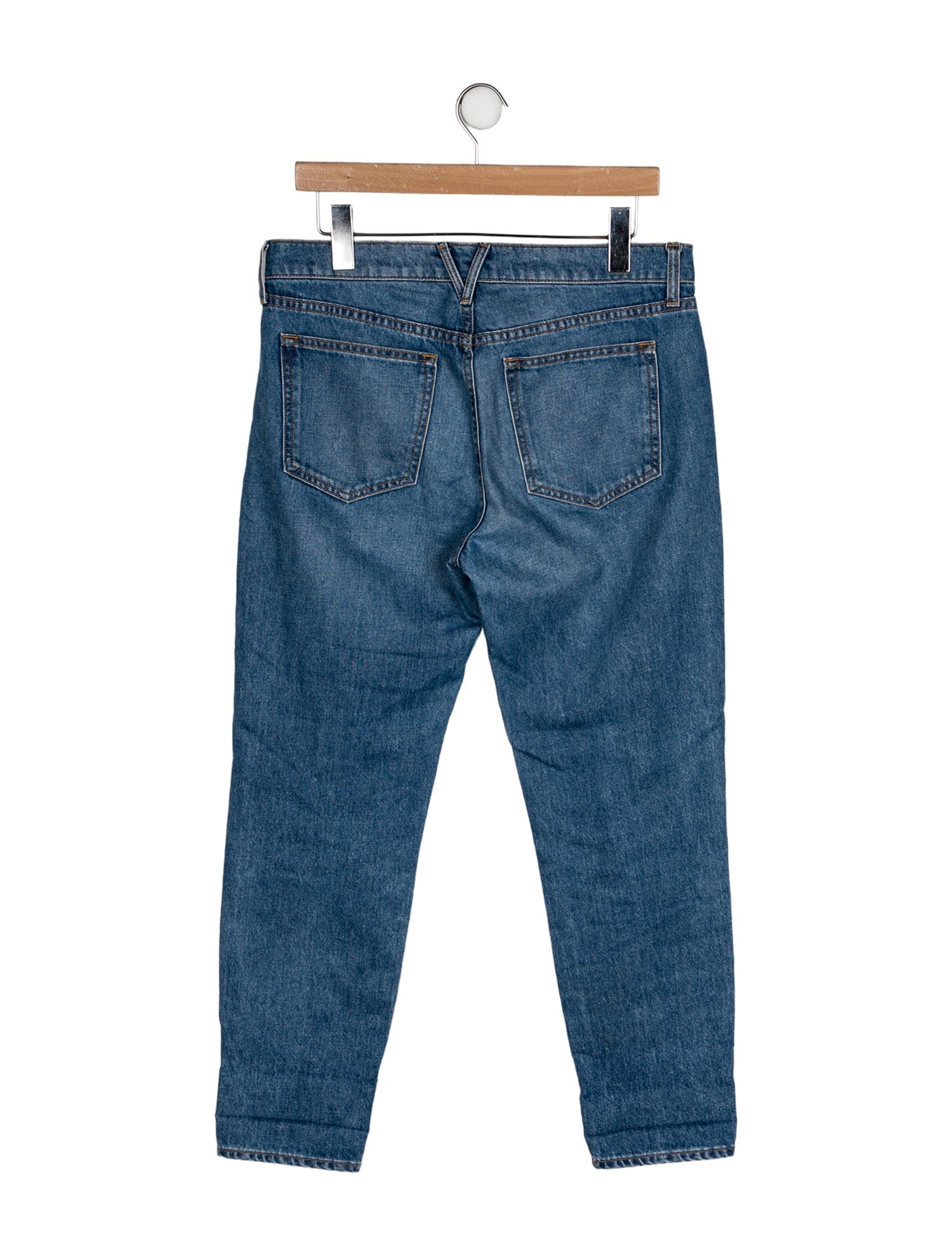 Veronica Beard Mid-Rise Straight Leg Jeans