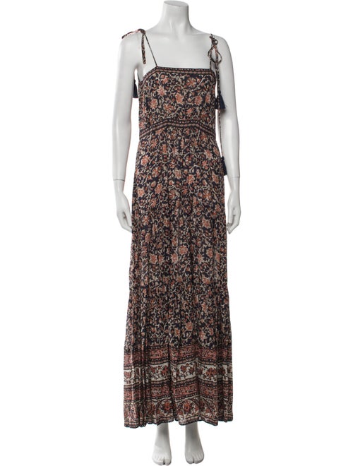 Veronica Beard Floral Print Long Dress