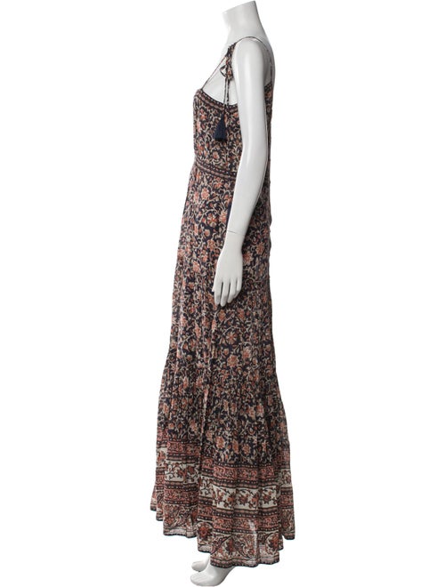 Veronica Beard Floral Print Long Dress