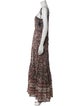 Veronica Beard Floral Print Long Dress
