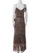 Veronica Beard Floral Print Long Dress