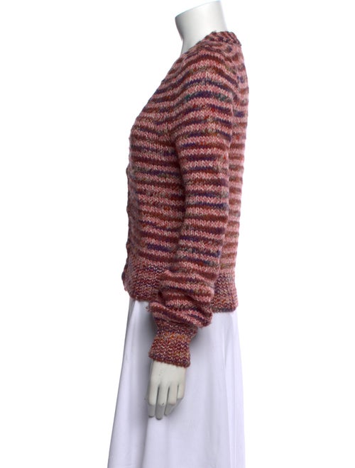 Veronica Beard Striped V-Neck Sweater