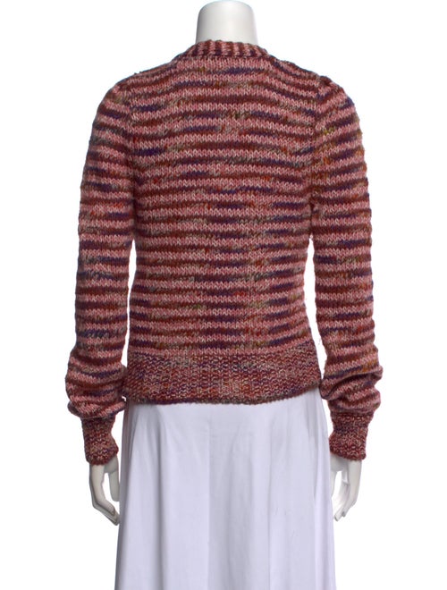 Veronica Beard Striped V-Neck Sweater