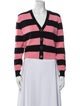 Veronica Beard Striped V-Neck Sweater