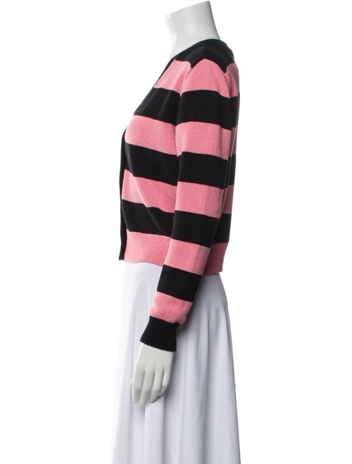 Veronica Beard Striped V-Neck Sweater