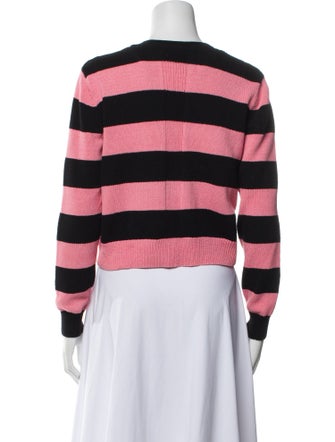Veronica Beard Striped V-Neck Sweater