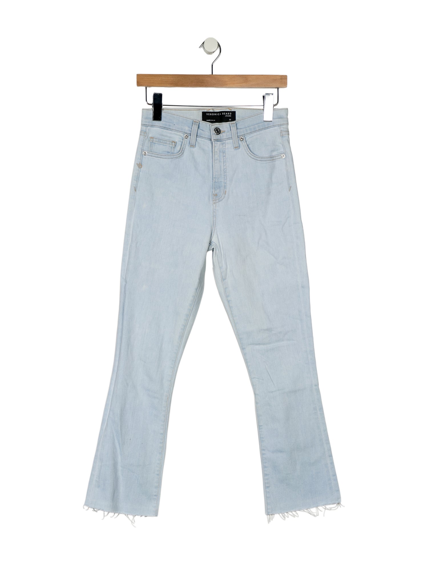 Veronica Beard High-Rise Straight Leg Jeans