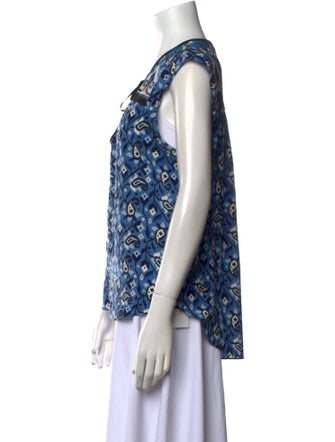 Veronica Beard Silk Paisley Print Blouse