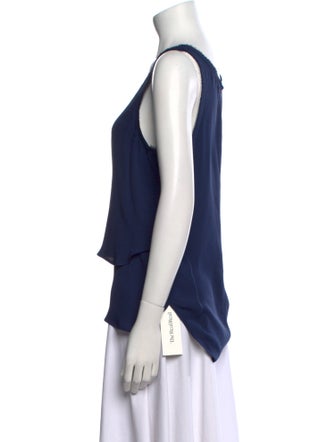 Veronica Beard Silk Scoop Neck Top