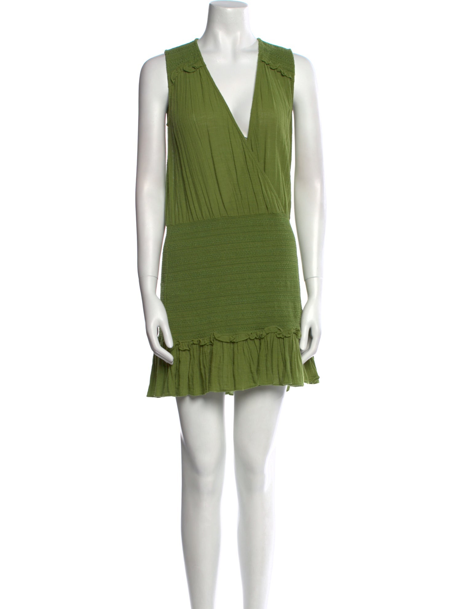 Veronica Beard V-Neck Mini Dress