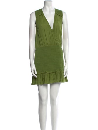 Veronica Beard V-Neck Mini Dress