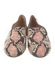 Veronica Beard Embossed Leather Animal Print Loafers