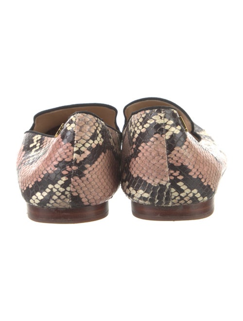 Veronica Beard Embossed Leather Animal Print Loafers