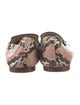Veronica Beard Embossed Leather Animal Print Loafers