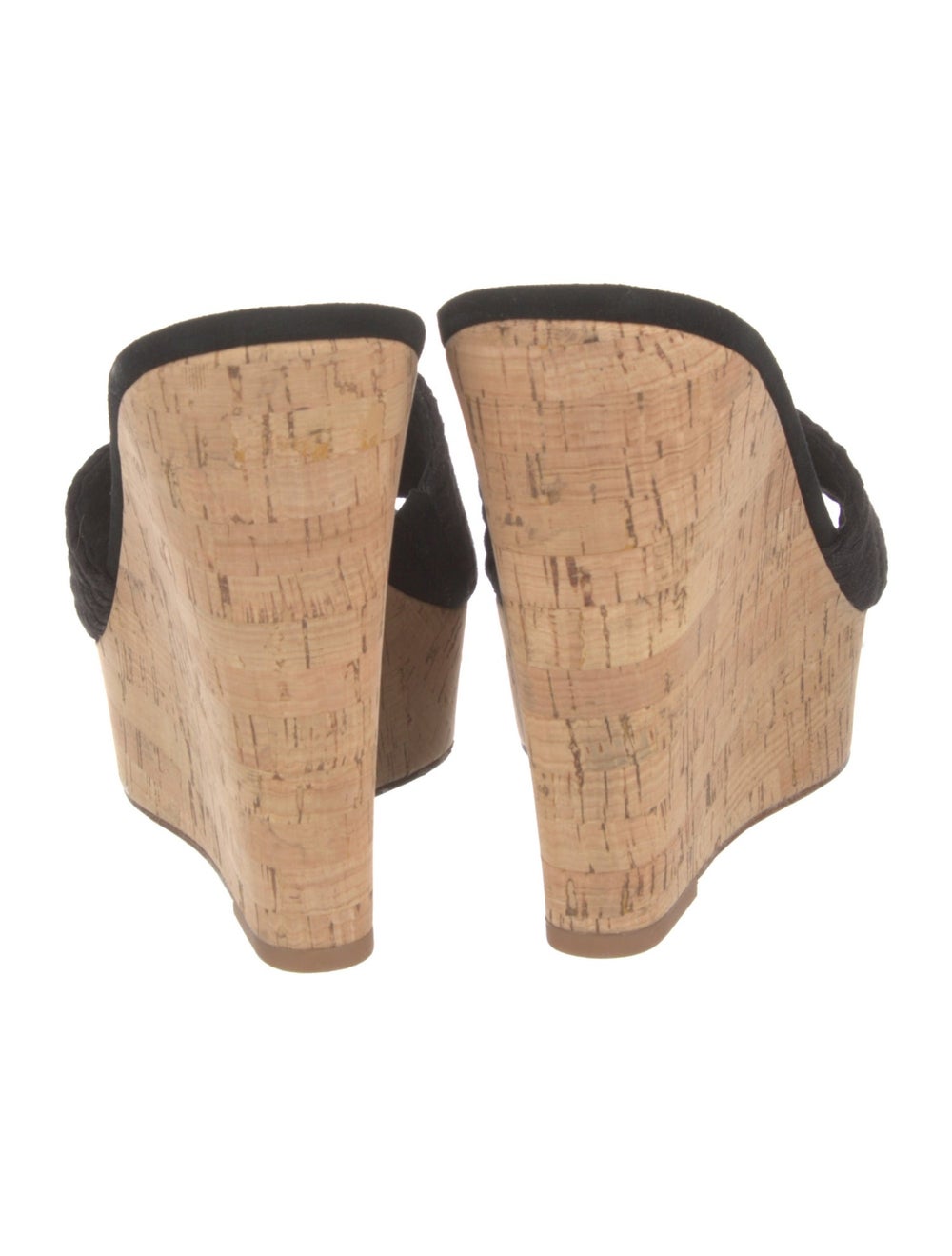 Veronica Beard Slides Black & Neutrals Platform - image 4