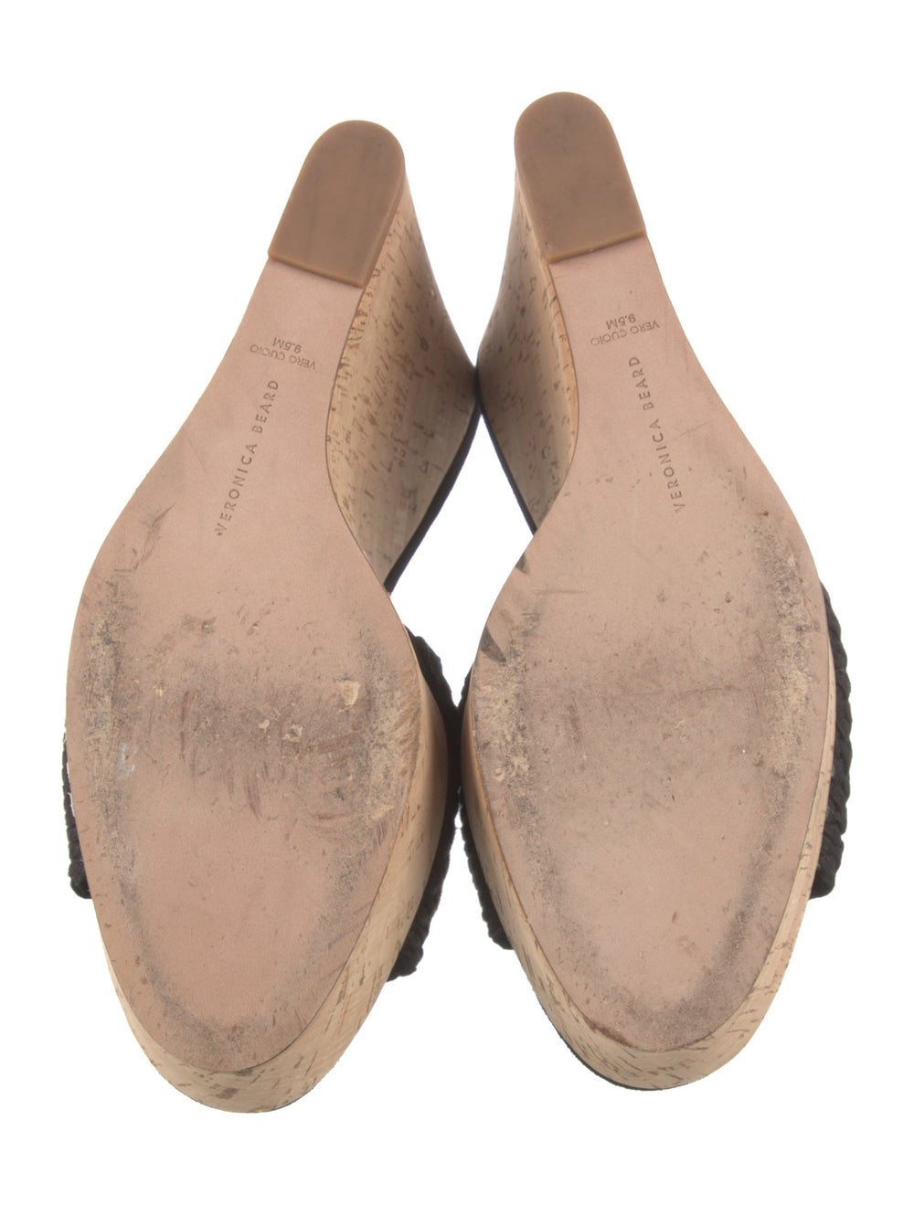 Veronica Beard Slides Black & Neutrals Platform - image 5