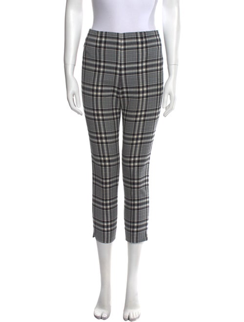Veronica Beard Plaid Print Skinny Leg Pants