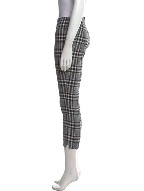 Veronica Beard Plaid Print Skinny Leg Pants