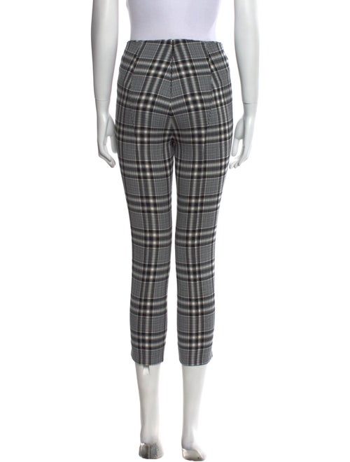 Veronica Beard Plaid Print Skinny Leg Pants
