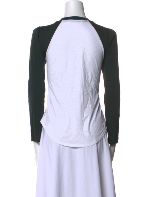 Veronica Beard Scoop Neck Long Sleeve Top