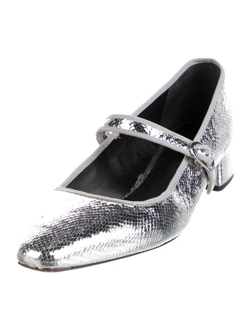 Veronica Beard Leather Mary Jane Flats