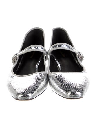 Veronica Beard Leather Mary Jane Flats