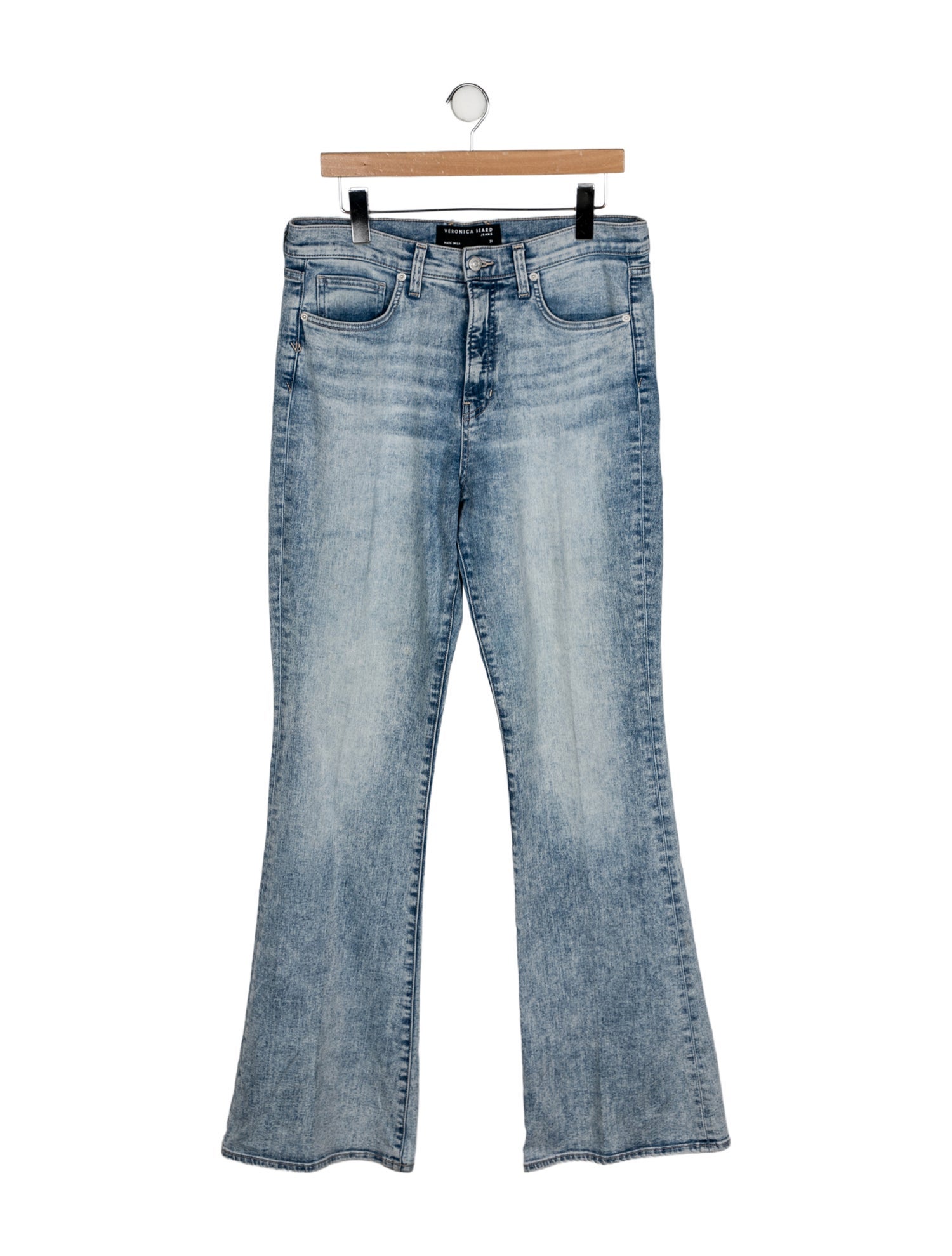 Veronica Beard High-Rise Wide Leg Jeans