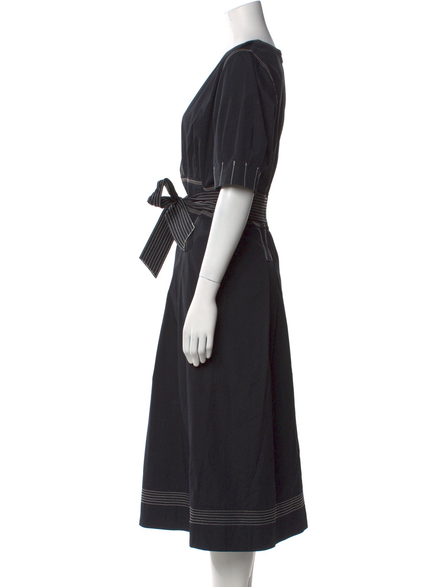 Veronica Beard V-Neck Midi Length Dress