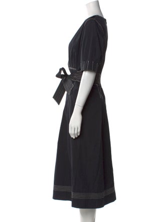 Veronica Beard V-Neck Midi Length Dress