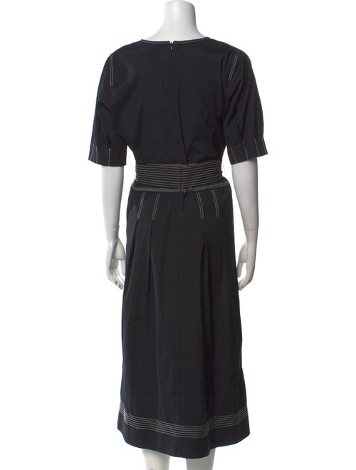 Veronica Beard V-Neck Midi Length Dress