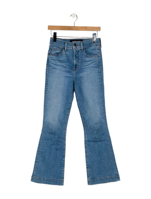 Veronica Beard Mid-Rise Wide Leg Jeans