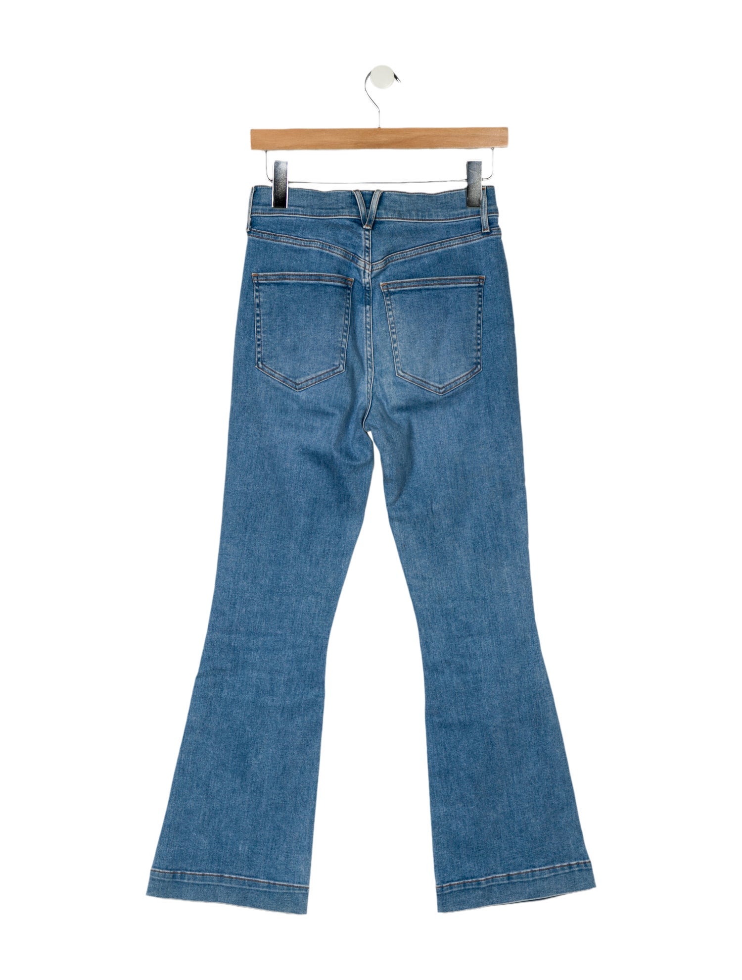 Veronica Beard Mid-Rise Wide Leg Jeans