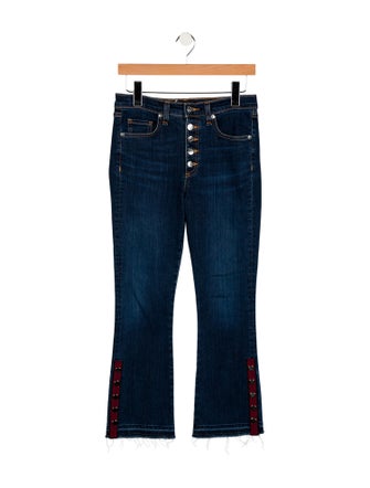 Veronica Beard Mid-Rise Straight Leg Jeans