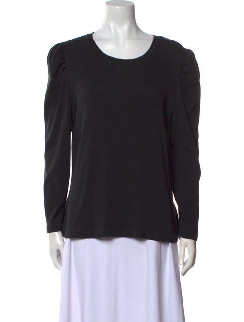 Veronica Beard Scoop Neck Long Sleeve Top
